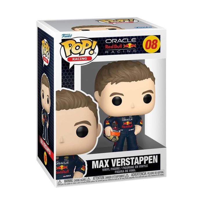 Фигурка Funko Pop серии Формула-1 - Макс Ферстаппен со шлемом (80580) изображение 3