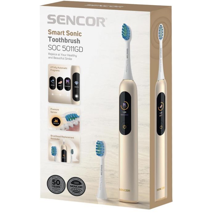 Электрическая зубная щетка Sencor SOC 5011GD (SOC5011GD) изображение 12
