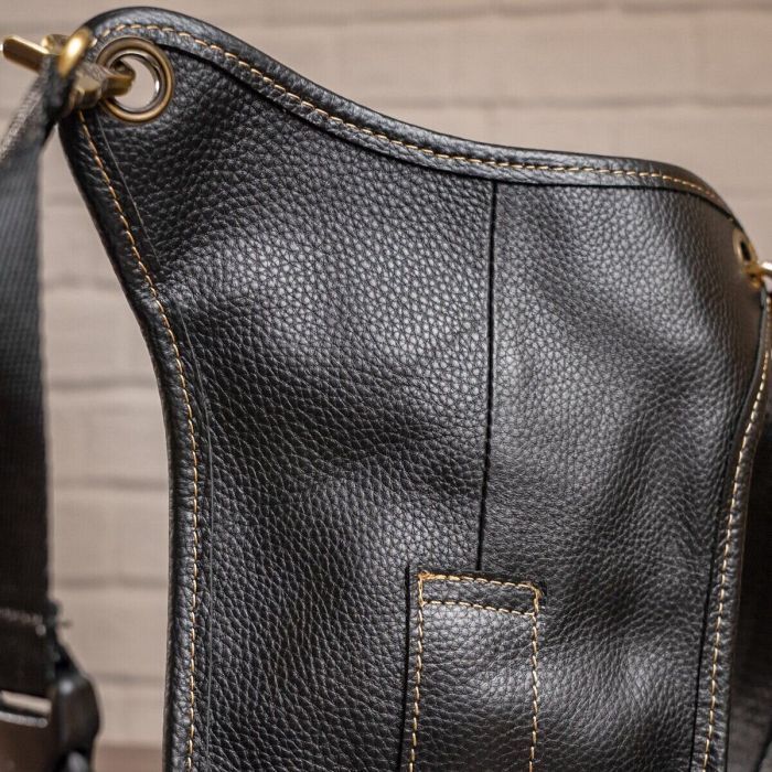 Сумка Vintage На пояс Чорна (14659) зображення 11