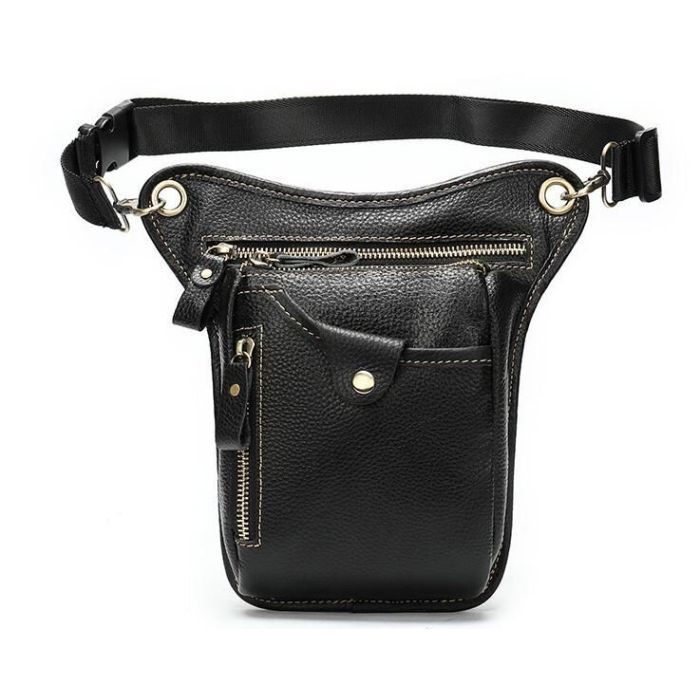 Сумка Vintage На пояс Чорна (14659)