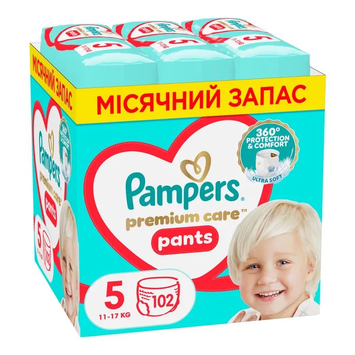 Подгузники Pampers Premium Care Pants Junior Размер 5 (12-17 кг) 34 шт (8001090759870)