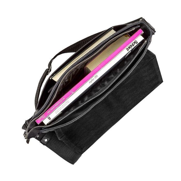 Сумка Shvigel Кожаная Черная (00858) изображение 6