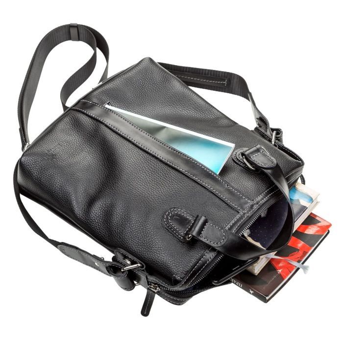 Сумка Shvigel Кожаная Черная (11114) изображение 6