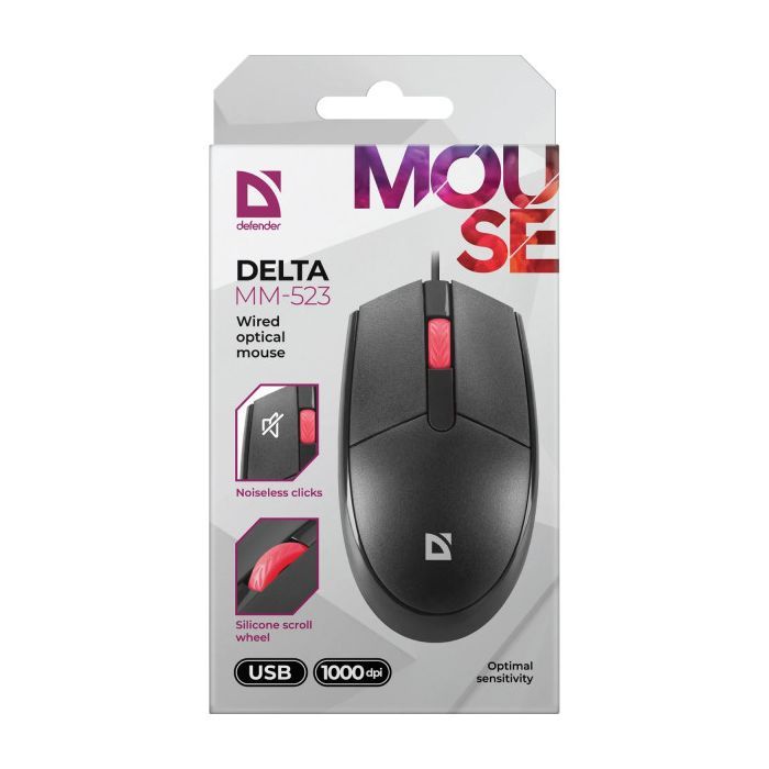 Мышка Defender Delta MM-523 USB Black (52523) изображение 4