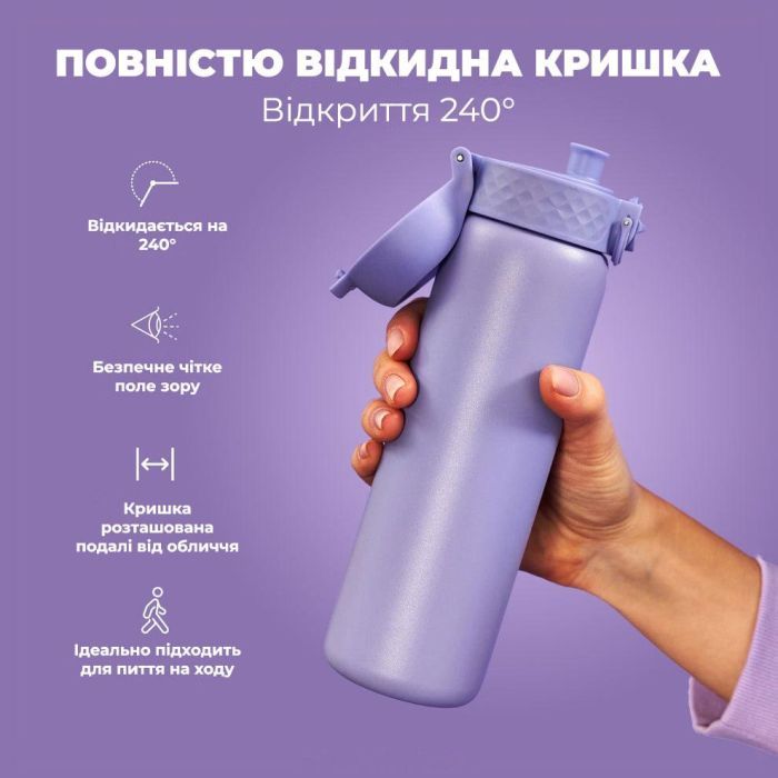 Пляшка для води ION8 OneTouch Vacuum Insulated 500 мл Blue (I8TS500BLU) зображення 7