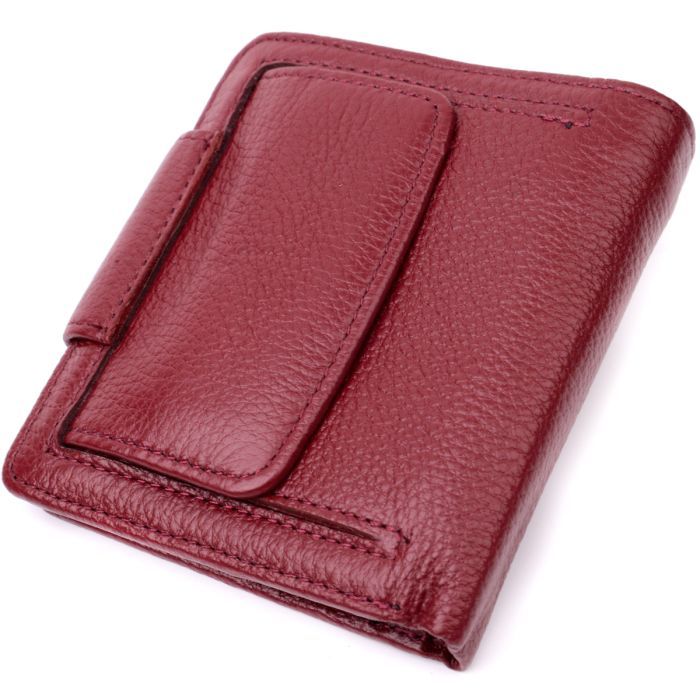 Гаманець ST Leather З натуральної шкіри Бордовий (22452) зображення 2