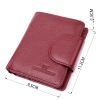Гаманець ST Leather З натуральної шкіри Бордовий (22452) зображення 3