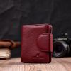 Гаманець ST Leather З натуральної шкіри Бордовий (22452) зображення 9