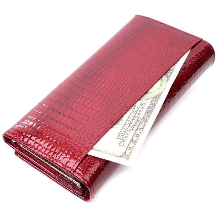 Гаманець ST Leather З натуральної шкіри Червоний (22680) зображення 9