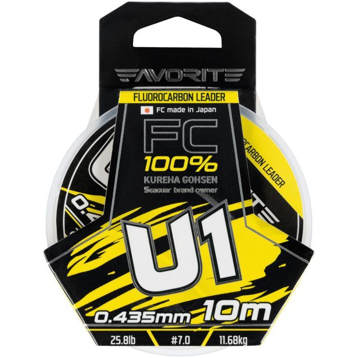 Флюорокарбон Favorite U1 FC 10m 3.5/0.31mm 14.1lb/6.38kg (1693.11.82) изображение 2