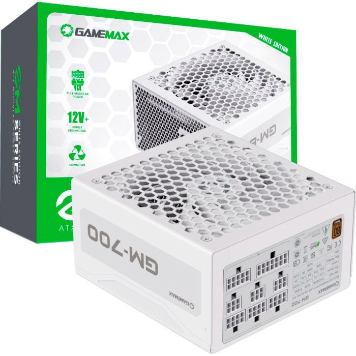 Блок живлення Gamemax 700W (GM-700 Modular white) зображення 10