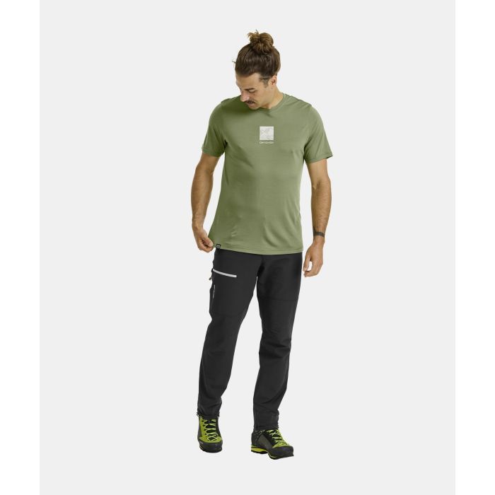 Футболка Ortovox 120 Cool Tec Abstract Ts Mns wild herbs - L - оливковий (025.001.1239) зображення 3
