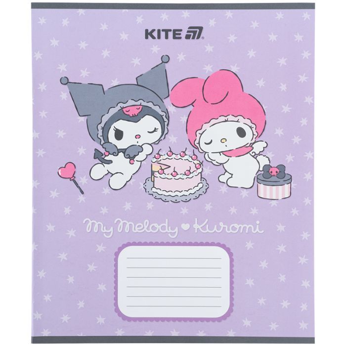 Зошит Kite Kuromi, 12 аркушів, коса лінія (HK25-235-2) зображення 12
