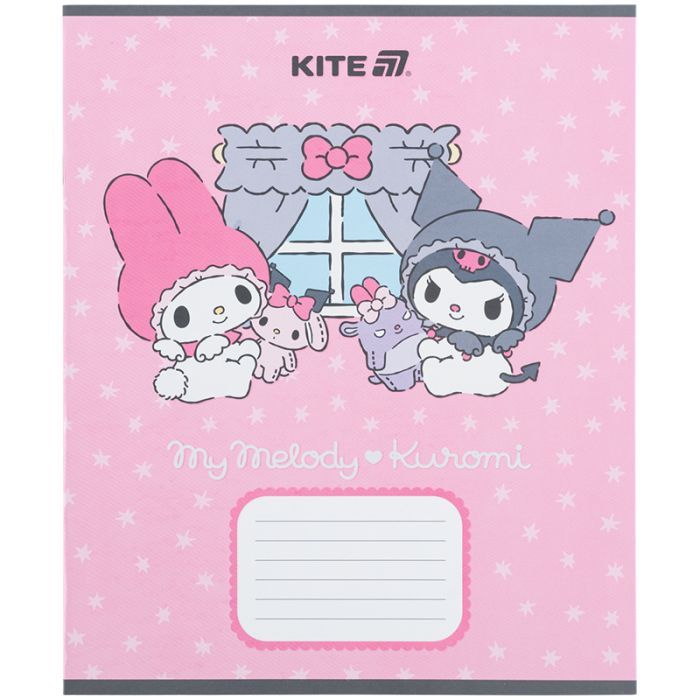 Зошит Kite Kuromi, 12 аркушів, коса лінія (HK25-235-2) зображення 3