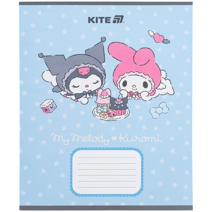 Зошит Kite Kuromi, 12 аркушів, коса лінія (HK25-235-2) зображення 6