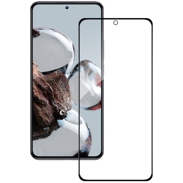 Стекло защитное ACCLAB Full Glue Xiaomi 12T/12T Pro Black (1283126546402) изображение 2