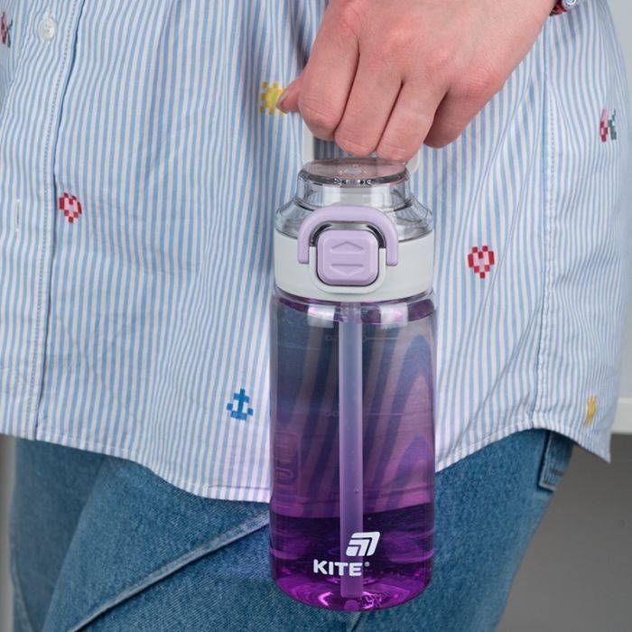 Поильник-непроливайка Kite 600 мл, фіолетова (K25-1212-3) изображение 5