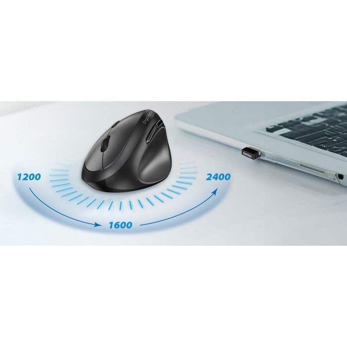 Мышка Genius Ergo 8350S AI Silent Wireless White/Grey (31030041401) изображение 5