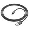 Дата кабель USB 2.0 AM to Lightning 1.0m 2.4A nylon BX87 black BOROFONE (6974443389005) изображение 3
