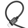 Дата кабель USB 2.0 AM to Lightning 1.0m 2.4A nylon BX87 black BOROFONE (6974443389005) изображение 4