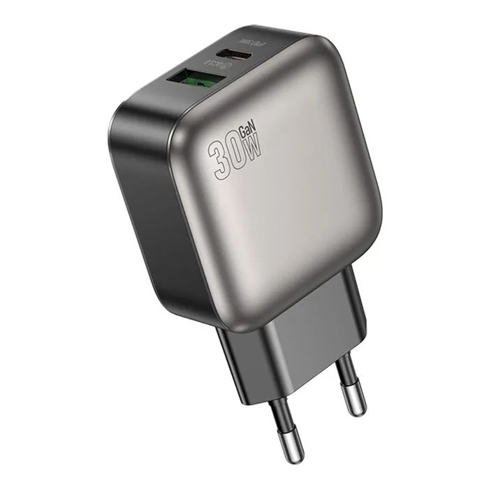 Зарядний пристрій BOROFONE BAS55A Absolute 1xUSB-C PD30W + 1xUSB QC3.0 Black (6941991116230) зображення 3