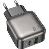 Зарядний пристрій BOROFONE BAS55A Absolute 1xUSB-C PD30W + 1xUSB QC3.0 Black (6941991116230) зображення 5