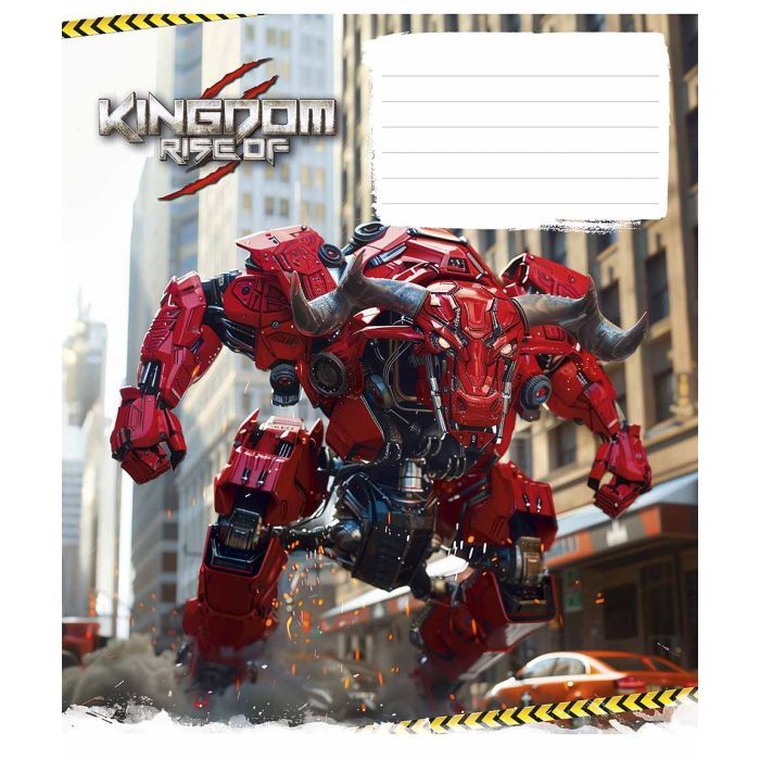 Зошит Школярик Animals transformers 12 аркушів клітинка (012-3467K)