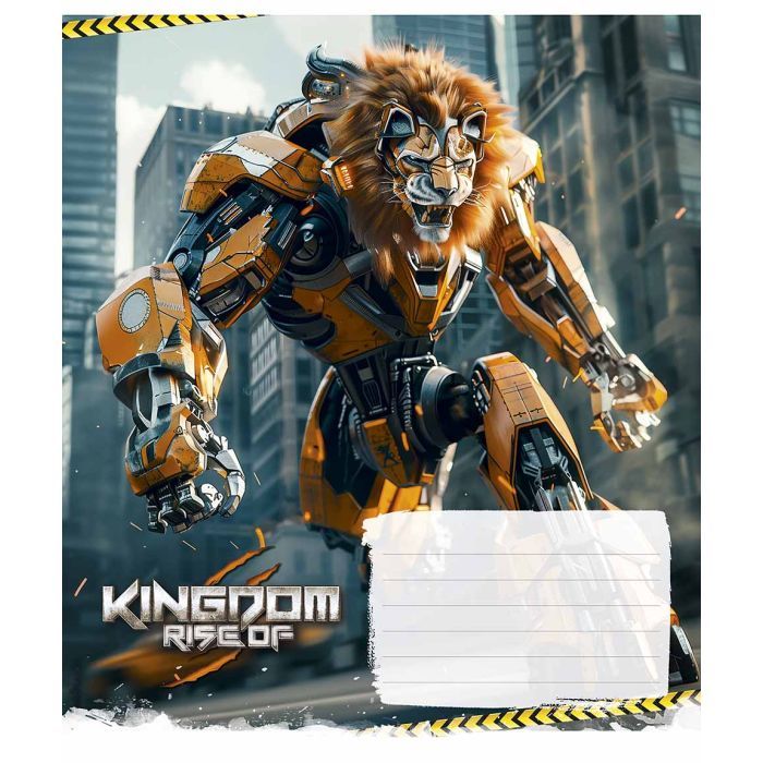Зошит Школярик Animals transformers 12 аркушів клітинка (012-3467K) зображення 5