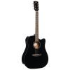 Гитара электроакустическая Cort Earth 60CE Black Gloss