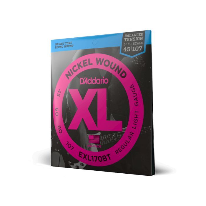 Струны для гитары D'Addario XL Nickel Wound Balanced Tension Regular Light (45-107) (EXL170BT) изображение 3