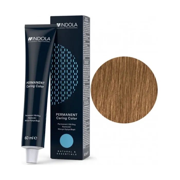 Краска для волос Indola Permanent Caring Color 7.35 – Средний блонд золотистый красное дерево (4045787932300) изображение 2
