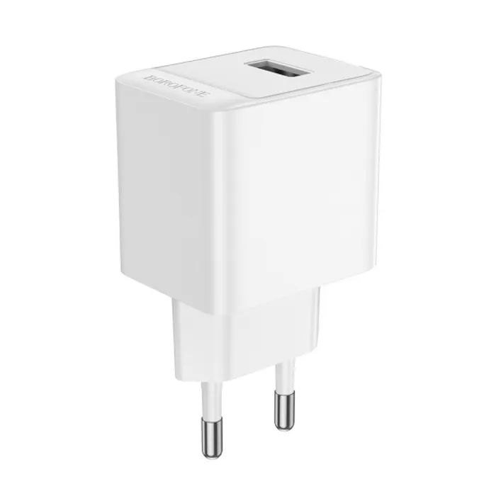 Зарядний пристрій BOROFONE BAS11A USB + cable USB to USB-C 10.5W Black (BAS11A/TAB) зображення 2