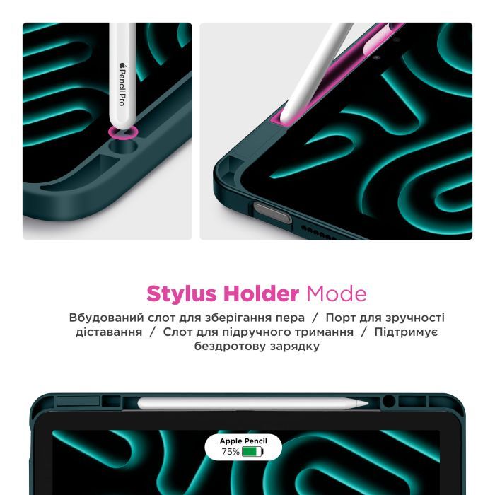 Чехол для планшета Armorstandart Y-Type PEN Redmi Pad Pro / Poco Pad Pine Green (ARM85545) изображение 4