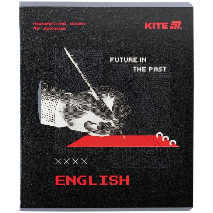 Тетрадь Kite предметная Techno 48 листов, линия, английский язык (K25-240-8)