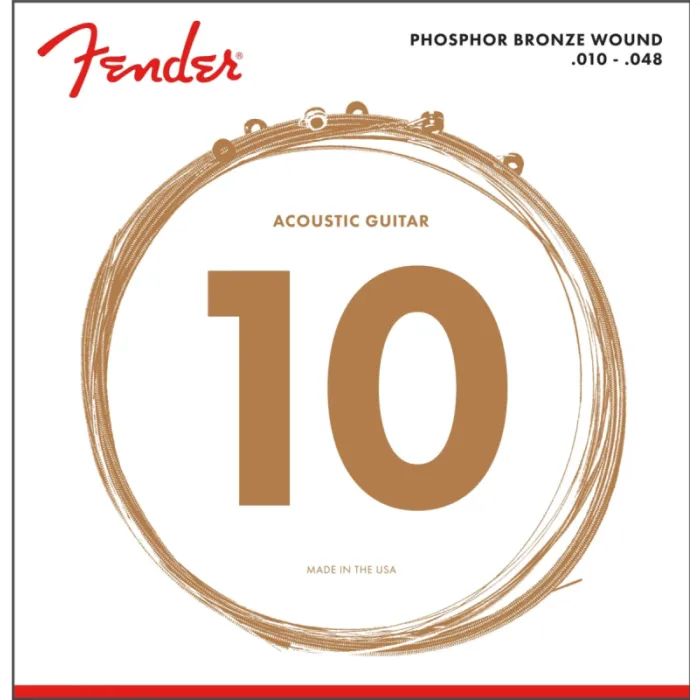 Струни для гітари Fender 60XL Phosphor Bronze Acoustic Strings (10-48) (21764)