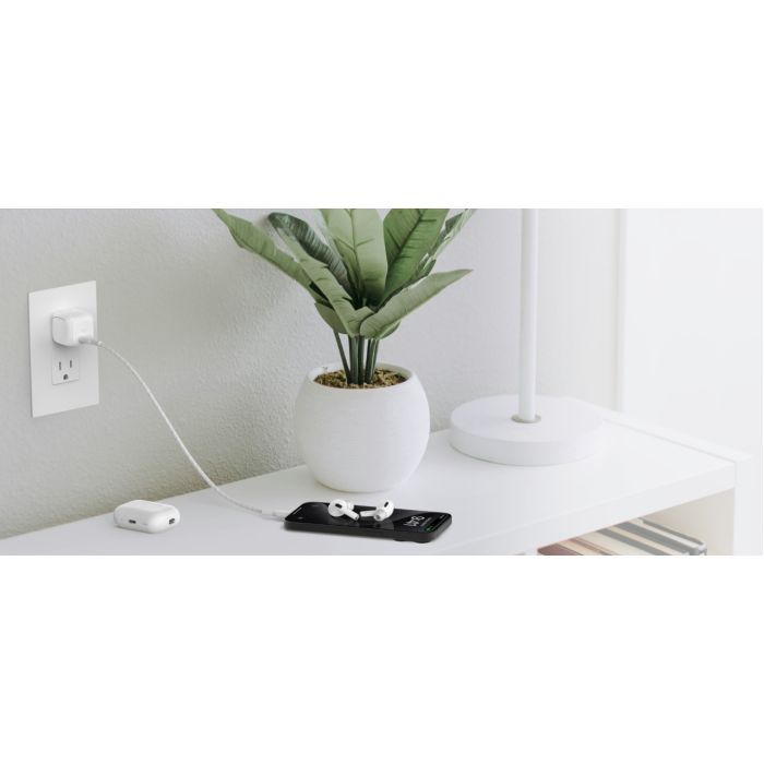 Зарядное устройство Belkin USB-C PD30W PPS + cable USB-C to USB-C 1.0m PVC white (WCA008KQ1MWH-B6) изображение 7