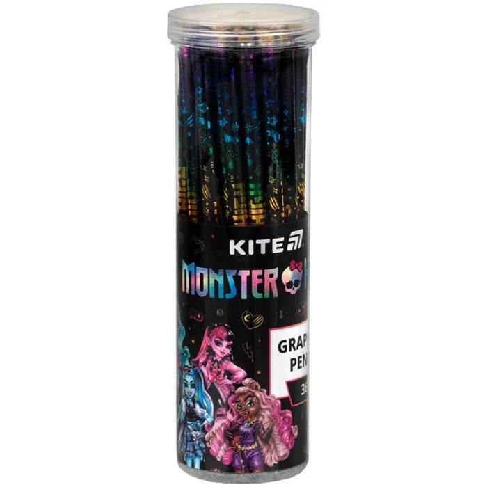 Карандаш графитный Kite с кристаллом Monster High, НВ (MH25-059) изображение 2