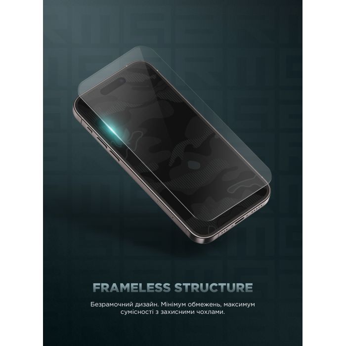 Скло захисне Armorstandart Infinity Black Icon 2.75D Apple iPhone 17 / 17 Pro / 16 Pro (ARM86416) зображення 9