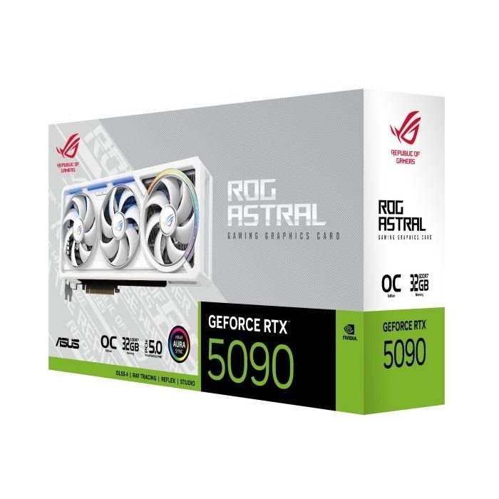 Відеокарта ASUS GeForce RTX5090 32GB ROG ASTRAL OC WHITE (ROG-ASTRAL-RTX5090-O32G-WHITE) зображення 8