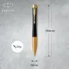 Ручка шариковая Parker URBAN 17 UKRAINE Muted Black GT BP Трезубец (30035_T001y) изображение 4