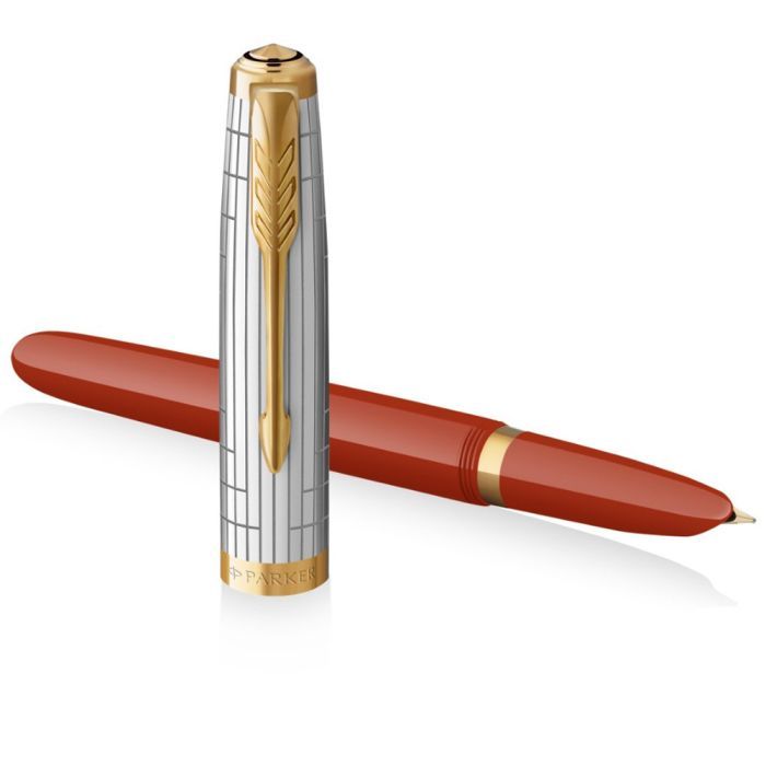 Ручка перьевая Parker PARKER 51 Premium Rage Red GT  FP F (56 211) изображение 3