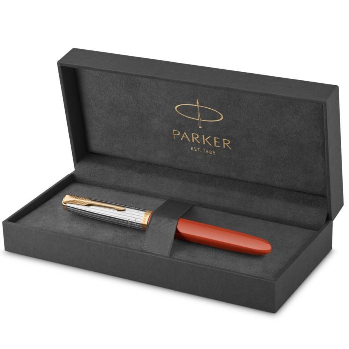 Ручка перьевая Parker PARKER 51 Premium Rage Red GT  FP F (56 211) изображение 6