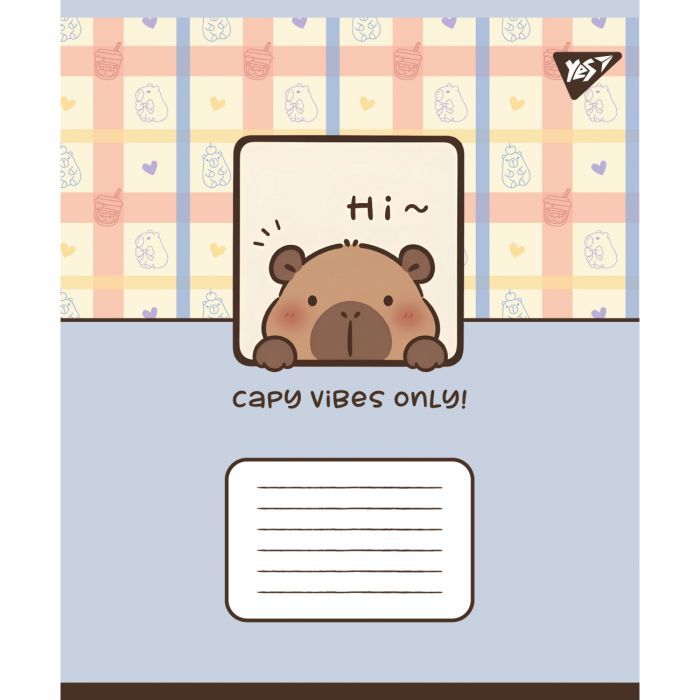 Зошит Yes Capy vibes А5 12 аркушів коса лінія (767952) зображення 2