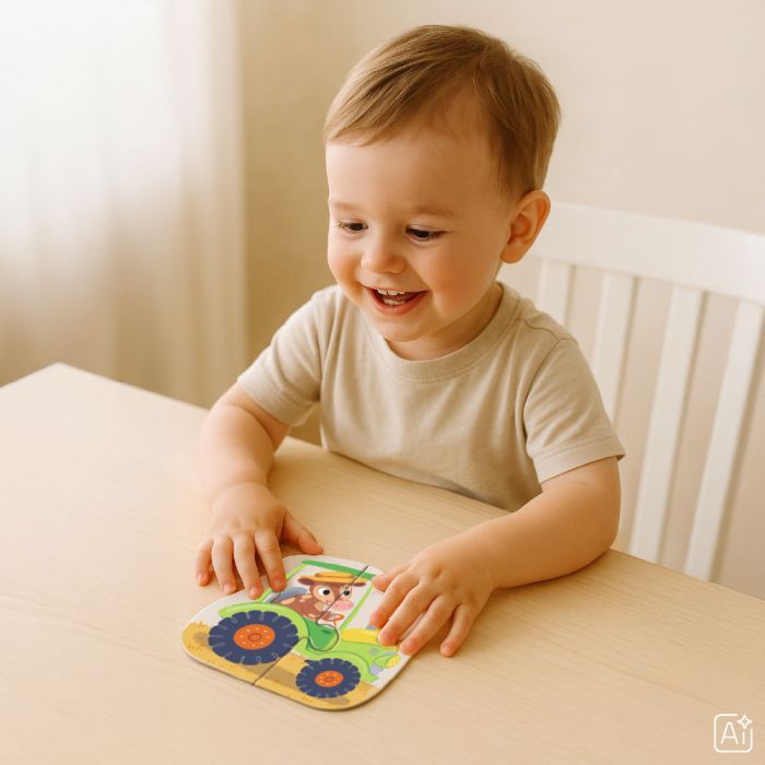 Пазл DoDo 4 в 1 Baby puzzle. Транспорт (300685) зображення 6