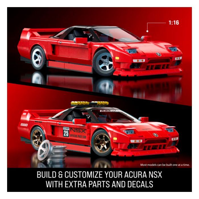 Конструктор Mattel Brick Shop Hot Wheels Elite Acura 876 деталей (JFT17) изображение 2