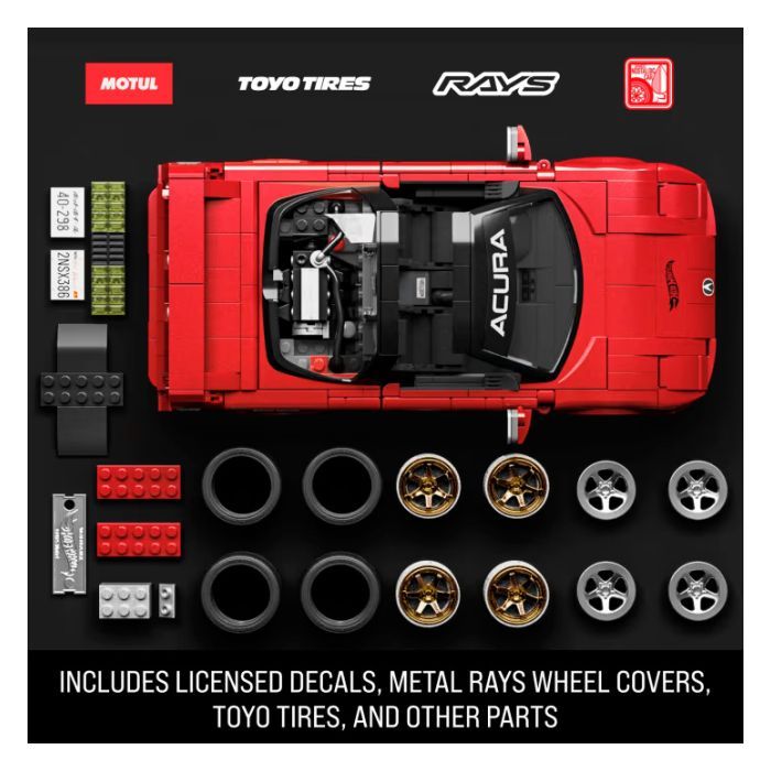 Конструктор Mattel Brick Shop Hot Wheels Elite Acura 876 деталей (JFT17) изображение 3