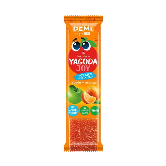 Цукерка Demi Yagoda Joy Пастила фруктова з смаком апельсину 15 г (de.21395)