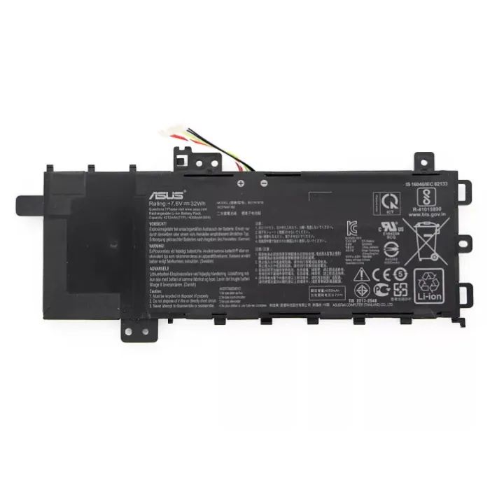 Аккумулятор для ноутбука ASUS VivoBook X512 B21N1818, 4240mAh (32Wh), 2cell, 7.6V, Li-ion (A71096)