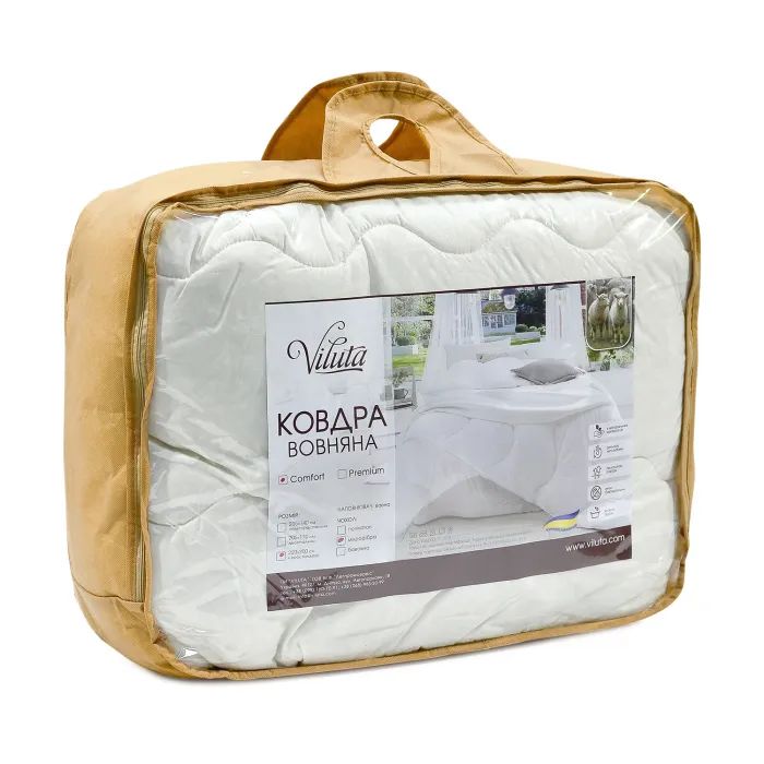 Ковдра Viluta вовняна стьобана Comfort 170х205 (ковдра_comfort_205*170) зображення 2