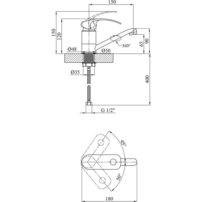 Смеситель Kroner Konstante-C011 (CV023591) изображение 6